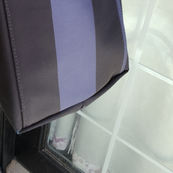 Radley Blue‎ Striped Material Tote Bag Handbag - Picture 9 of 9